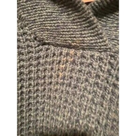 Woolrich Womens Shawl Collar Sweater Size M Green Wool Blend - Picture 5 of 5